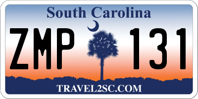 SC license plate ZMP131