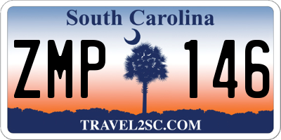 SC license plate ZMP146