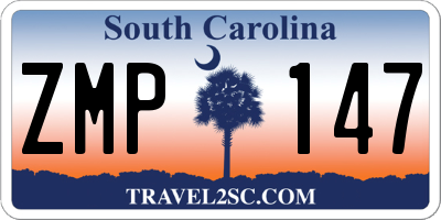 SC license plate ZMP147