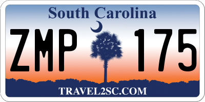 SC license plate ZMP175