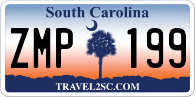 SC license plate ZMP199