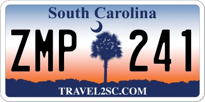 SC license plate ZMP241