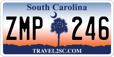 SC license plate ZMP246