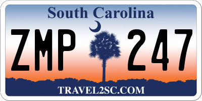 SC license plate ZMP247