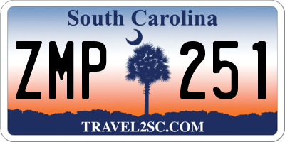 SC license plate ZMP251