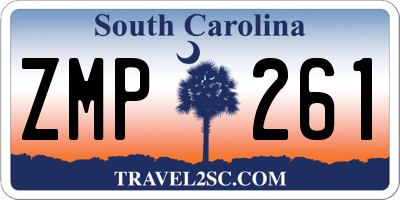 SC license plate ZMP261