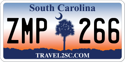 SC license plate ZMP266