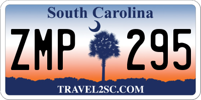 SC license plate ZMP295