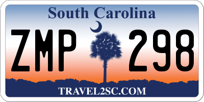 SC license plate ZMP298