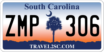 SC license plate ZMP306