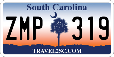 SC license plate ZMP319