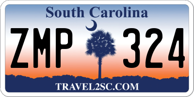 SC license plate ZMP324