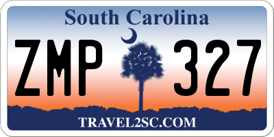 SC license plate ZMP327