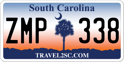 SC license plate ZMP338