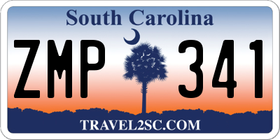 SC license plate ZMP341