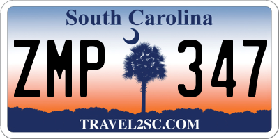 SC license plate ZMP347