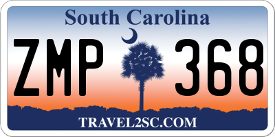 SC license plate ZMP368