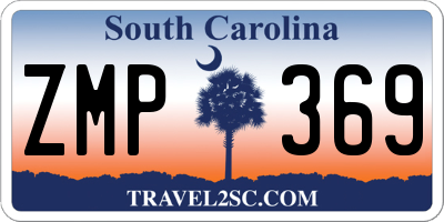 SC license plate ZMP369