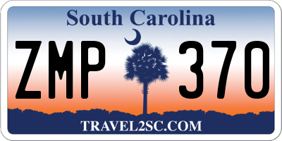 SC license plate ZMP370