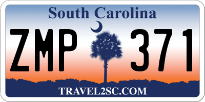 SC license plate ZMP371