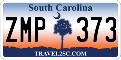 SC license plate ZMP373