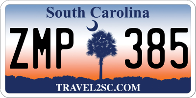 SC license plate ZMP385