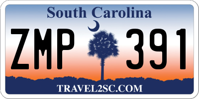 SC license plate ZMP391
