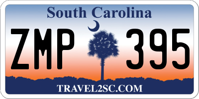 SC license plate ZMP395