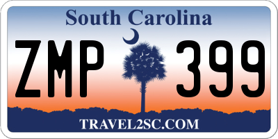 SC license plate ZMP399