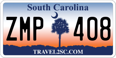 SC license plate ZMP408