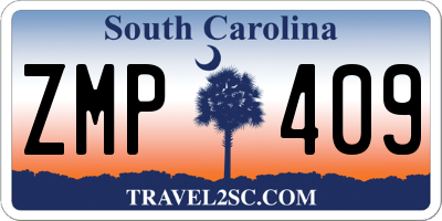 SC license plate ZMP409
