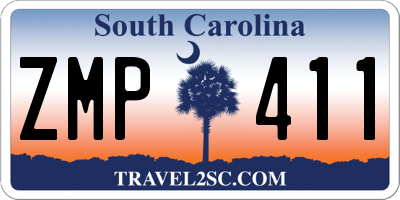 SC license plate ZMP411