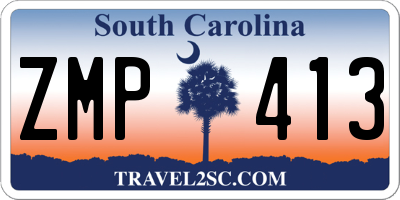 SC license plate ZMP413