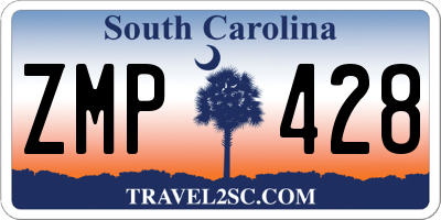 SC license plate ZMP428
