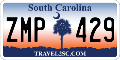 SC license plate ZMP429