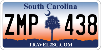SC license plate ZMP438