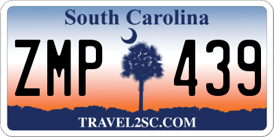 SC license plate ZMP439