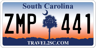 SC license plate ZMP441