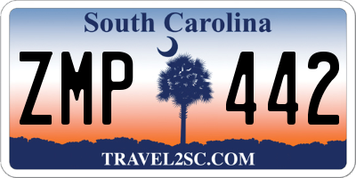 SC license plate ZMP442