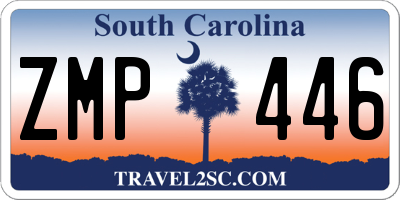 SC license plate ZMP446