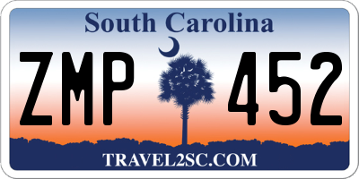 SC license plate ZMP452