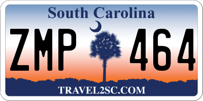 SC license plate ZMP464
