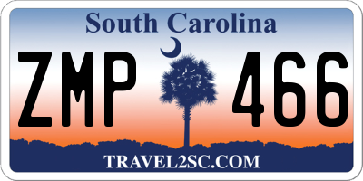 SC license plate ZMP466