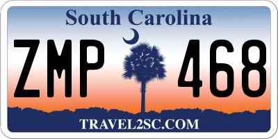 SC license plate ZMP468