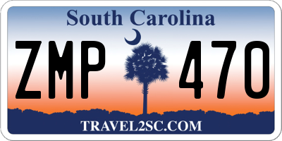 SC license plate ZMP470