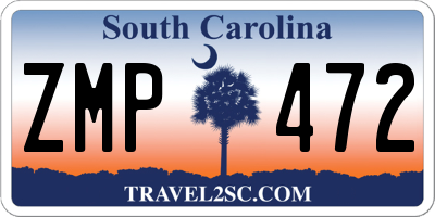 SC license plate ZMP472