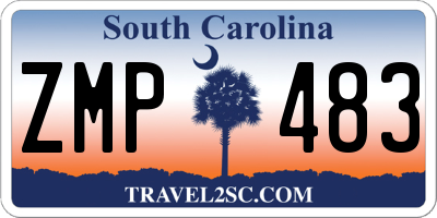 SC license plate ZMP483