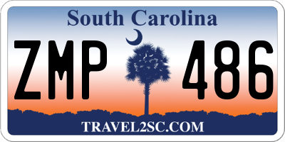SC license plate ZMP486