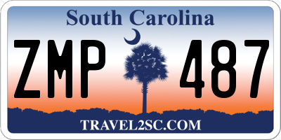 SC license plate ZMP487