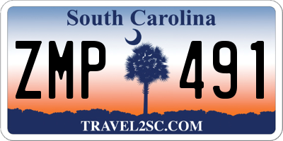 SC license plate ZMP491